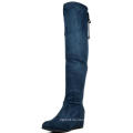 Hot Sale Winter Faux Suede Material Over the Knee Thigh High Stretch Boots